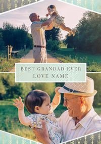 Tap to view Best Grandad Ever Photo Upload Card