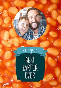 Tap to view Best Farter Ever Photo Father's Day Card