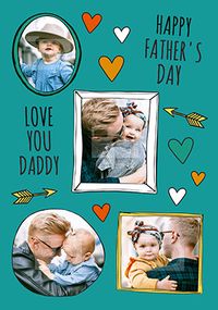 Tap to view Love You Daddy Multi Photo Upload Father's Day Card