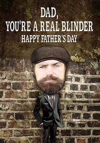 Tap to view Dad You're a Real Blinder Photo Father's Day Card