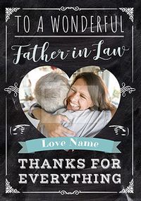 Tap to view To a Wonderful Father-in-Law Photo Father's Day Card