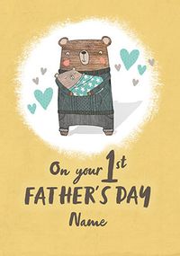 Tap to view Bear Hug 1st Father's Day Card