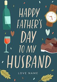 Tap to view My Husband on Father's Day Personalised Card