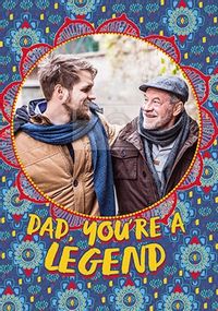 Tap to view Dad You're A Legend Photo Father's Day Card