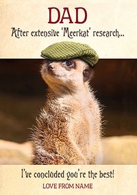 Tap to view Pigment - Meerkat Dad Research Father's Day Card