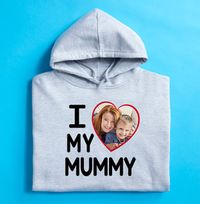 Tap to view I Love My Mummy Photo Upload Hoodie