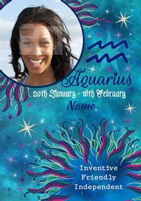 Tap to view Aquarius Birthday Photo Card