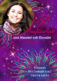 Tap to view Sagittarius Birthday Photo Card