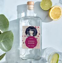 Tap to view Personalised Birthday Photo Vodka - Queen