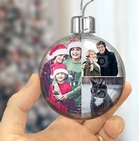 Tap to view Portrait Triple Photo Bauble