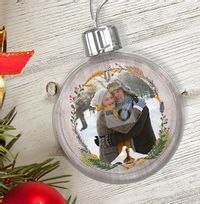 Tap to view Christmas Wreath Photo Bauble
