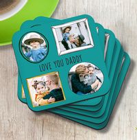 Tap to view Love You Daddy Multi Photo Coaster