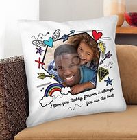 Tap to view I Love You Daddy Photo Cushion