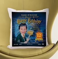 Tap to view Happy Birthday Magic Spoof Photo Cushion
