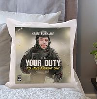 Tap to view It's Your Duty Gaming Personalised Cushion