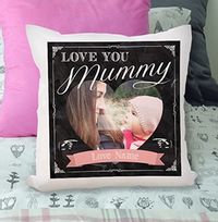 Tap to view Love You Mummy Photo Chalk Cushion