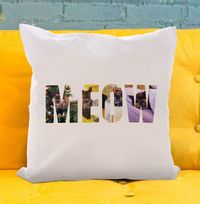 Tap to view Meow Photo Upload Cushion