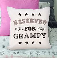 Tap to view Reserved for Grampy Personlised Cushion