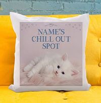 Tap to view Kitten Chill Out Spot Cushion - Rachael Hale