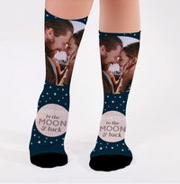 Tap to view Personalised To The Moon Photo Socks