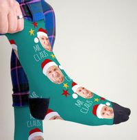 Tap to view Mr Claus Photo Socks