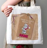 Tap to view Me To You Personalised Tote Bag - Christmas Label