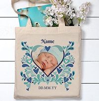 Tap to view Baby Boy Heart Photo Tote Bag