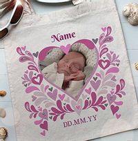 Tap to view Baby Girl Heart Photo Tote Bag