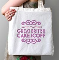 Tap to view Great British Cake Scoff Personalised Tote Bag