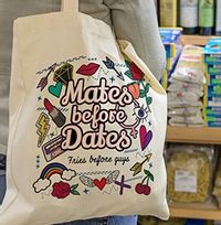Tap to view Mates Before Dates Tote Bag