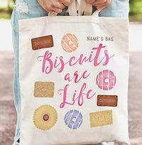 Tap to view Biscuits are Life Personalised Tote Bag