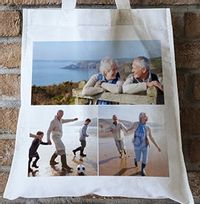 Tap to view 3 Photo Upload Tote Bag