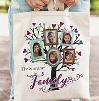 Tap to view Family Tree 5 Photo Tote Bag