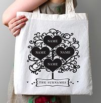 Tap to view Family Of 4 Personalised Tote Bag