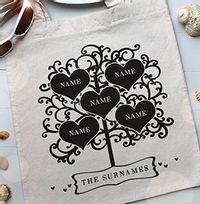 Tap to view Family Of 5 Personalised Tote Bag