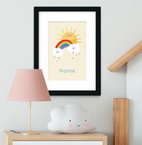 Tap to view Sun and Rainbow Personalised Print