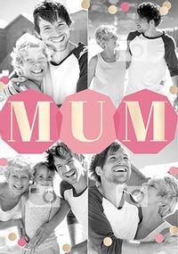 Tap to view Mum four photo upload Personalised Card