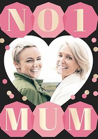 Tap to view No1 Mum photo upload Personalised Card