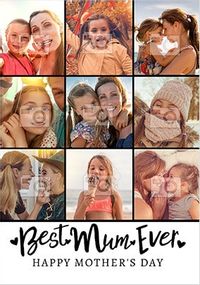 Tap to view Best Mum Ever Mother's Day Multi Photo Card
