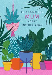 Tap to view Fabulous Mum House Plant Personalised Card