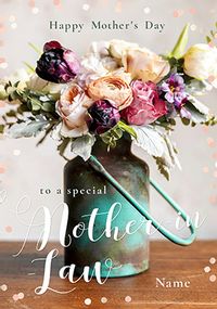 Tap to view Mother-In-Law Mother's Day Florals Personalised Card