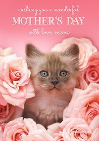 Tap to view Wonderful Mother's Day Kitten Personalised Card