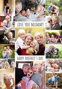 Tap to view Love You Mummy Mother's Day Multi-Photo Card