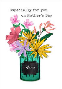Tap to view For You on Mother's Day  Flowers Personalised Card