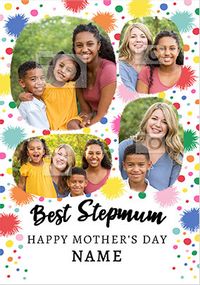 Tap to view Best Step Mum Multi Photo Mother's Day Card