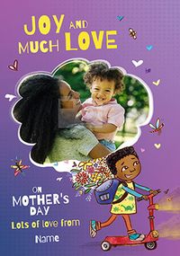 Tap to view Joy And Much Love Photo Mother' Day Card