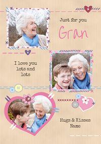 Tap to view Patchwork - Mother's Day Card Just for You Gran