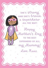 Tap to view Super Hero Personalised Mother's Day Card