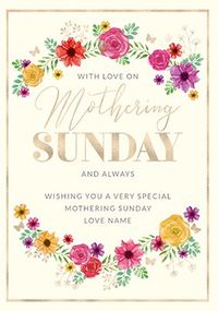 Tap to view Love On Mothering Sunday Personalised Card