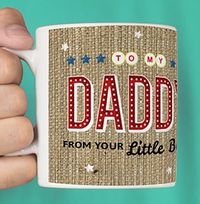 Tap to view Daddy Name in Lights Personalised Mug